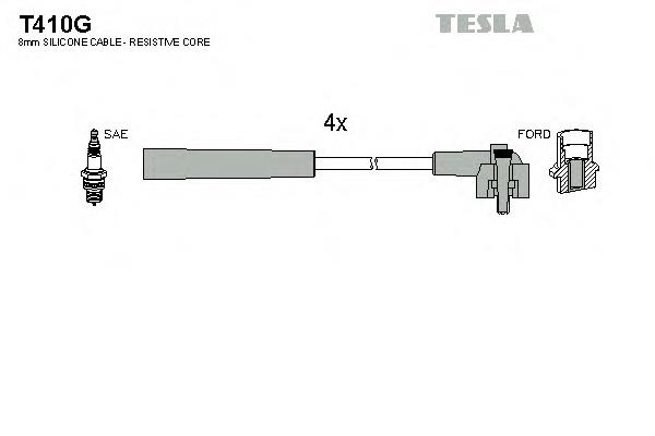 T410G Tesla высоковольтные провода
