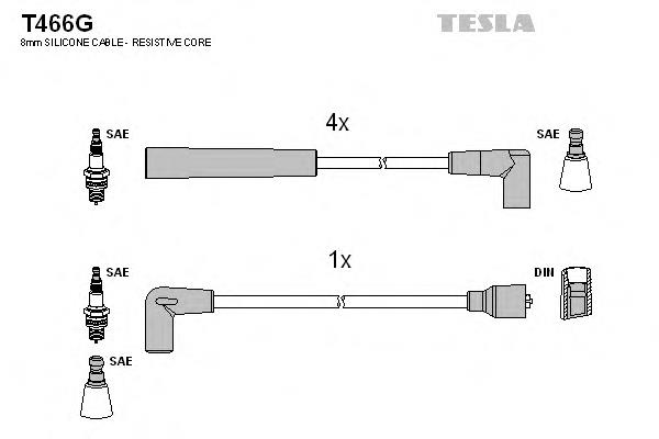T466G Tesla высоковольтные провода