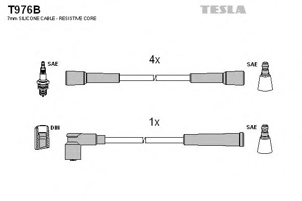 Высоковольтные провода T976B Tesla