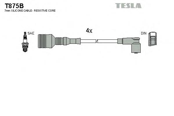 T875B Tesla высоковольтные провода
