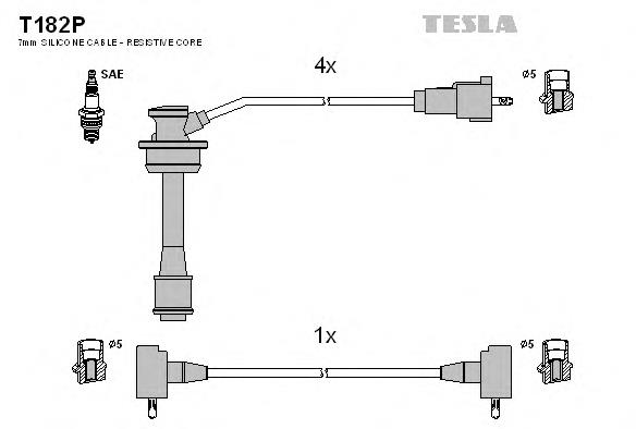 T182P Tesla Провода высоковольтные