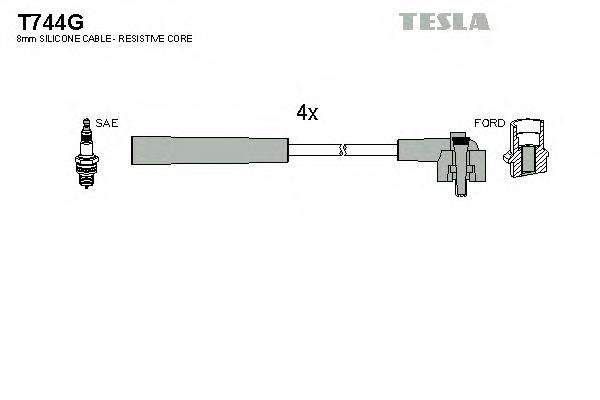 T744G Tesla высоковольтные провода