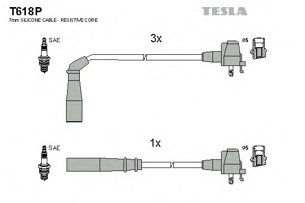 Высоковольтные провода T618P Tesla