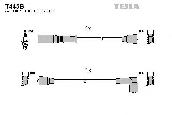 T445B Tesla высоковольтные провода