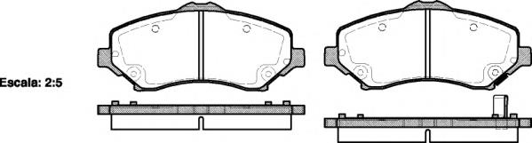 P13593.02 Woking sapatas do freio dianteiras de disco