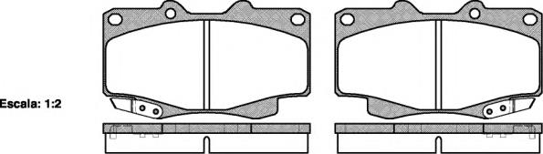 Передние тормозные колодки P215322 Woking