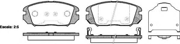 P13043.02 Woking sapatas do freio dianteiras de disco