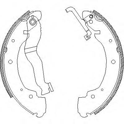 Z440200 Woking sapatas do freio traseiras de tambor