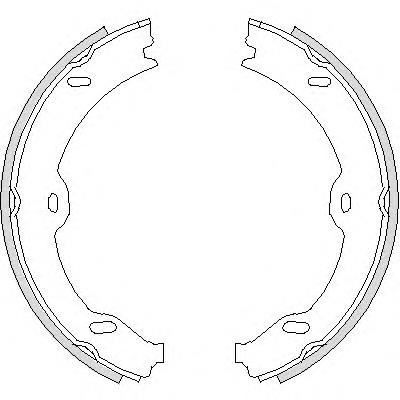 Z470800 Woking sapatas do freio de estacionamento