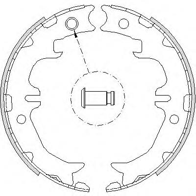 Колодки ручника Z474200 Woking