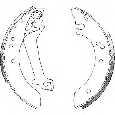 Задние барабанные колодки Z467000 Woking