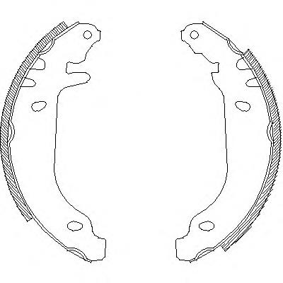 Задние барабанные колодки Z416900 Woking