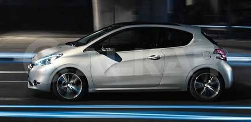 Elemento espelhado do espelho de retrovisão esquerdo para Peugeot 208 