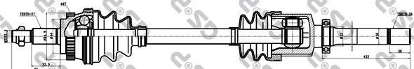 250019 GSP semieixo (acionador dianteiro direito)