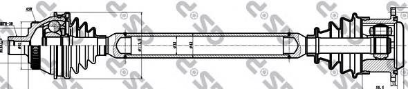 299113 GSP semieixo (acionador dianteiro direito)