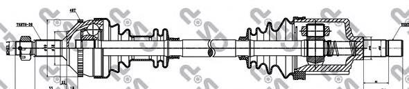 Левая полуось VKJC4068 SKF