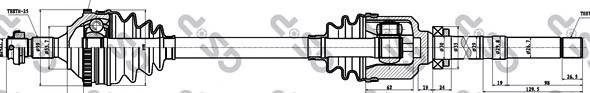 Правая полуось 210202 GSP