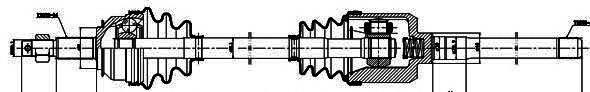 Правая полуось 209015 GSP