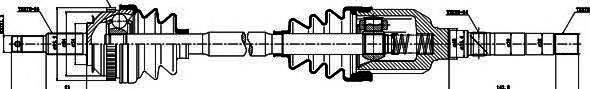209028 GSP semieixo (acionador dianteiro esquerdo)