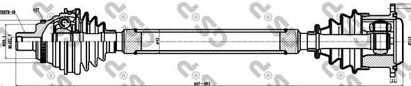 Привод передний правый VAG 4A0407272DE цена, от 171.38 USD