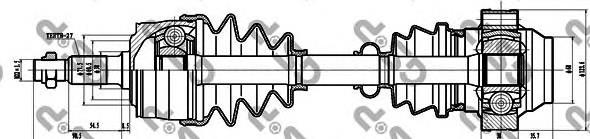 Левая полуось 235011 GSP