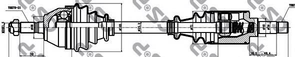 Левая полуось 245033 GSP