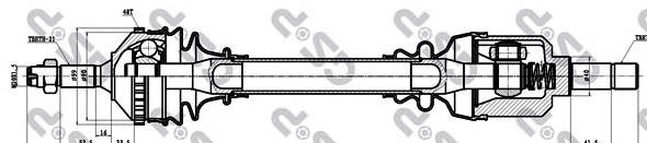 Левая полуось 245064 GSP