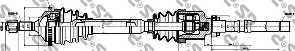 245010 GSP semieixo (acionador dianteiro direito)