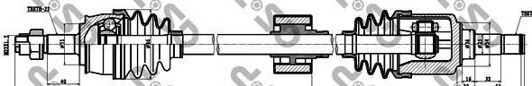 217033 GSP semieixo (acionador dianteiro direito)