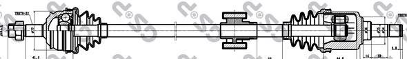 Правая полуось 217025 GSP