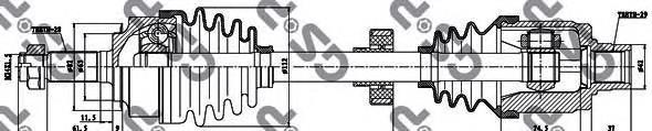 223027 GSP semieixo (acionador dianteiro direito)