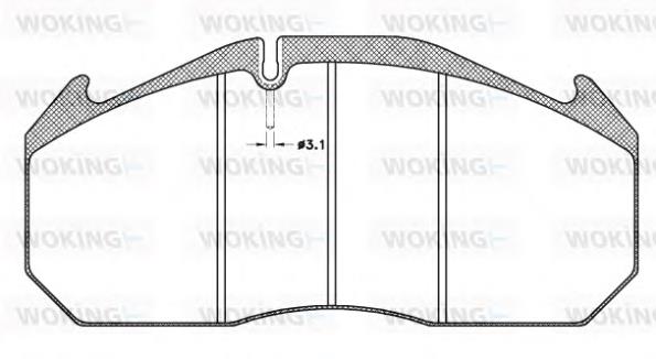 Передние тормозные колодки JSA406310 Woking