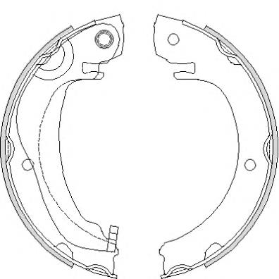 Z468000 Woking sapatas do freio de estacionamento