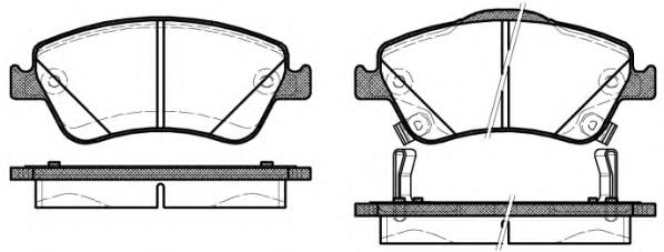 Передние тормозные колодки P1210302 Woking