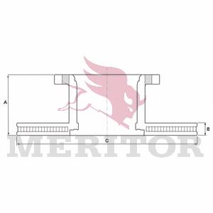 Передние тормозные диски MBR5011 Arvin Meritor