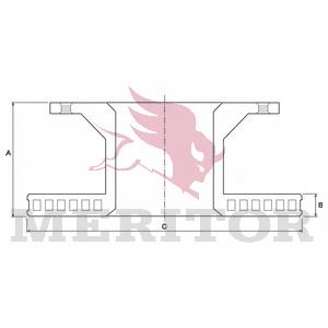 Тормозные диски MBR5012 Arvin Meritor