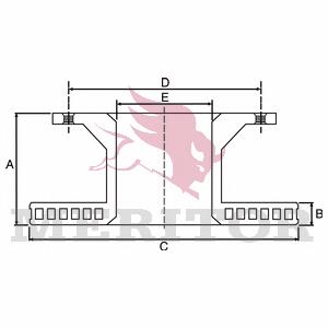 Передние тормозные диски MBR1588 Arvin Meritor