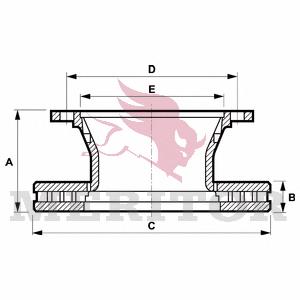 MBR5062 Arvin Meritor disco do freio traseiro