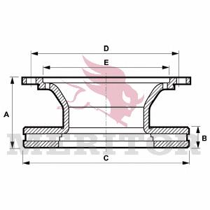 MBR5061 Arvin Meritor disco do freio traseiro