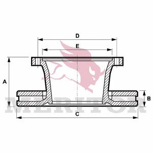 Тормозные диски MBR5073 Arvin Meritor