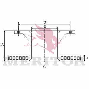 MBR5048 Arvin Meritor Дисковый тормоз