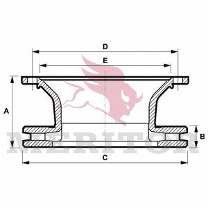 Передние тормозные диски MBR5099 Arvin Meritor