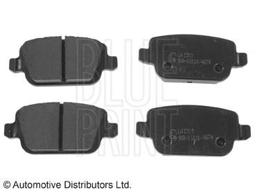 ADF124201 Blue Print sapatas do freio traseiras de disco