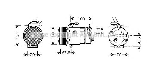 OLK139 Prasco compressor de aparelho de ar condicionado