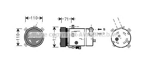 OLK276 Prasco compressor de aparelho de ar condicionado