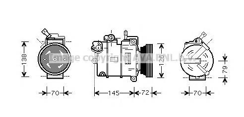 OLK376 Prasco compressor de aparelho de ar condicionado