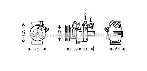 PEK317 Prasco compressor de aparelho de ar condicionado