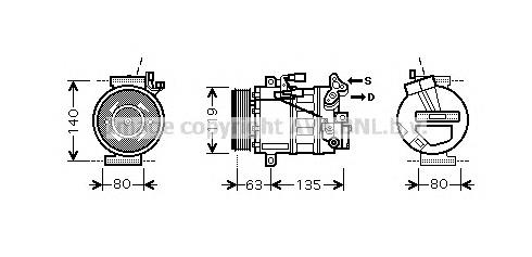 RTK392 Prasco compressor de aparelho de ar condicionado