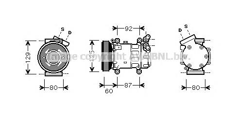 RTK080 Prasco compressor de aparelho de ar condicionado