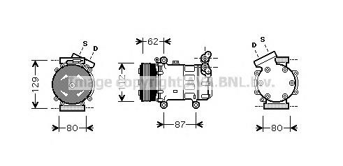 RTK331 Prasco compressor de aparelho de ar condicionado